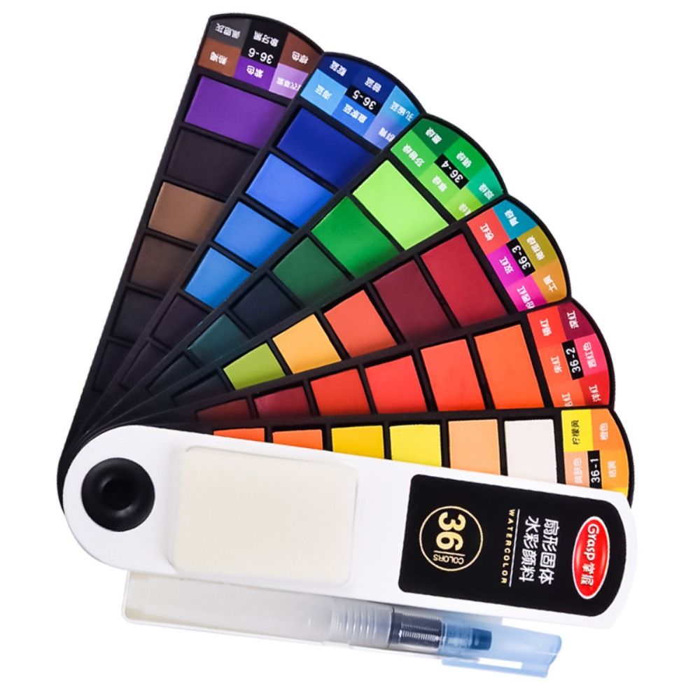 Портативный складной набор акв – обзор и цена Watercolor Paint Set Solid Pigment