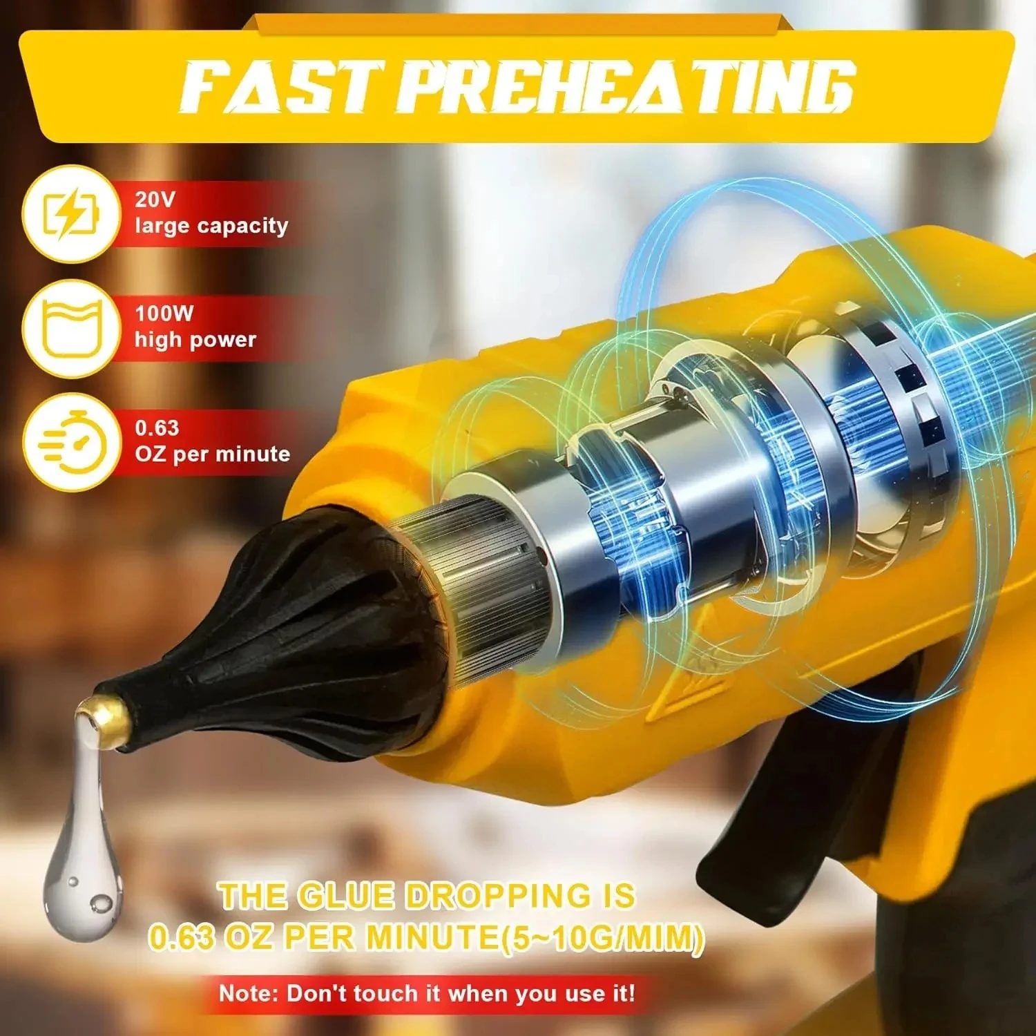Беспроводной электрический руч – обзор и цена Hot Melt Glue Gun Cordless