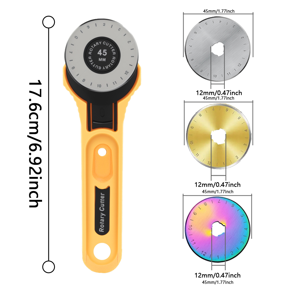 45 мм роторный резак для ткани – обзор и цена Rotary Cutter For Fabric 45Mm