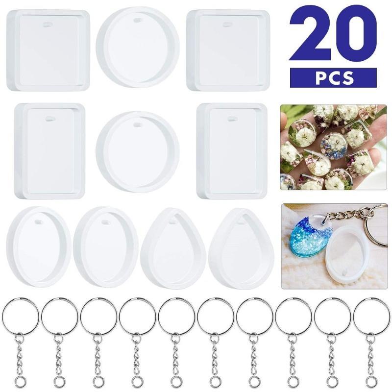 Набор из 20 штук: силиконовые  – обзор и цена Silicone Epoxy Resin Molds Set