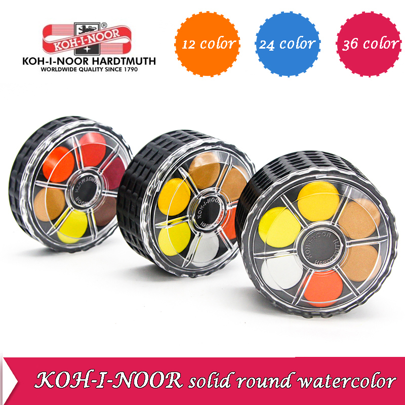 KOH-I-NOOR твердый акварельный – обзор и цена Watercolor Paint Set Solid Pigment